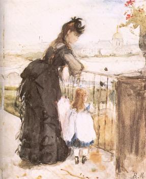 Berthe Morisot : On the Balcony